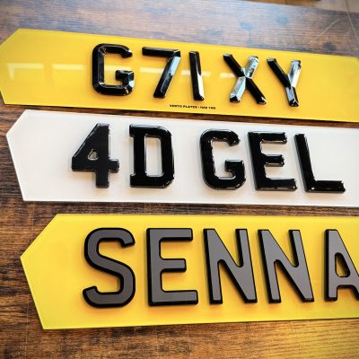 hex style number plates