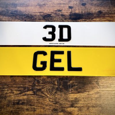 3d gel number plates