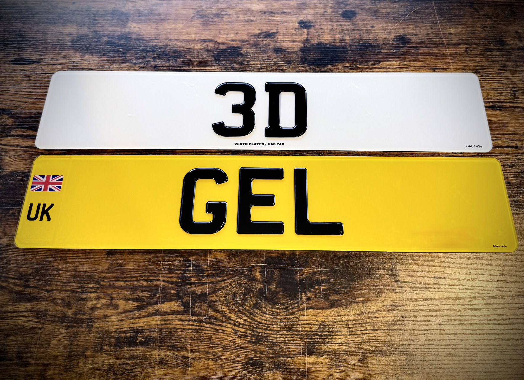 3d gel number plates