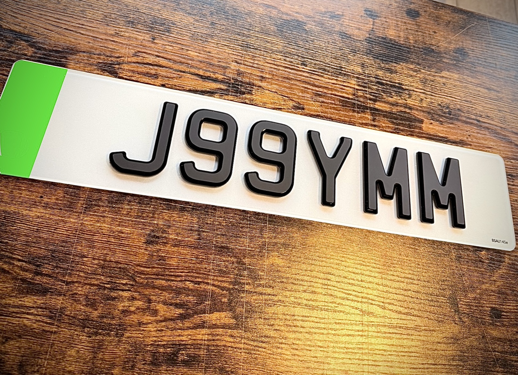 stacked number plate stacked number plate