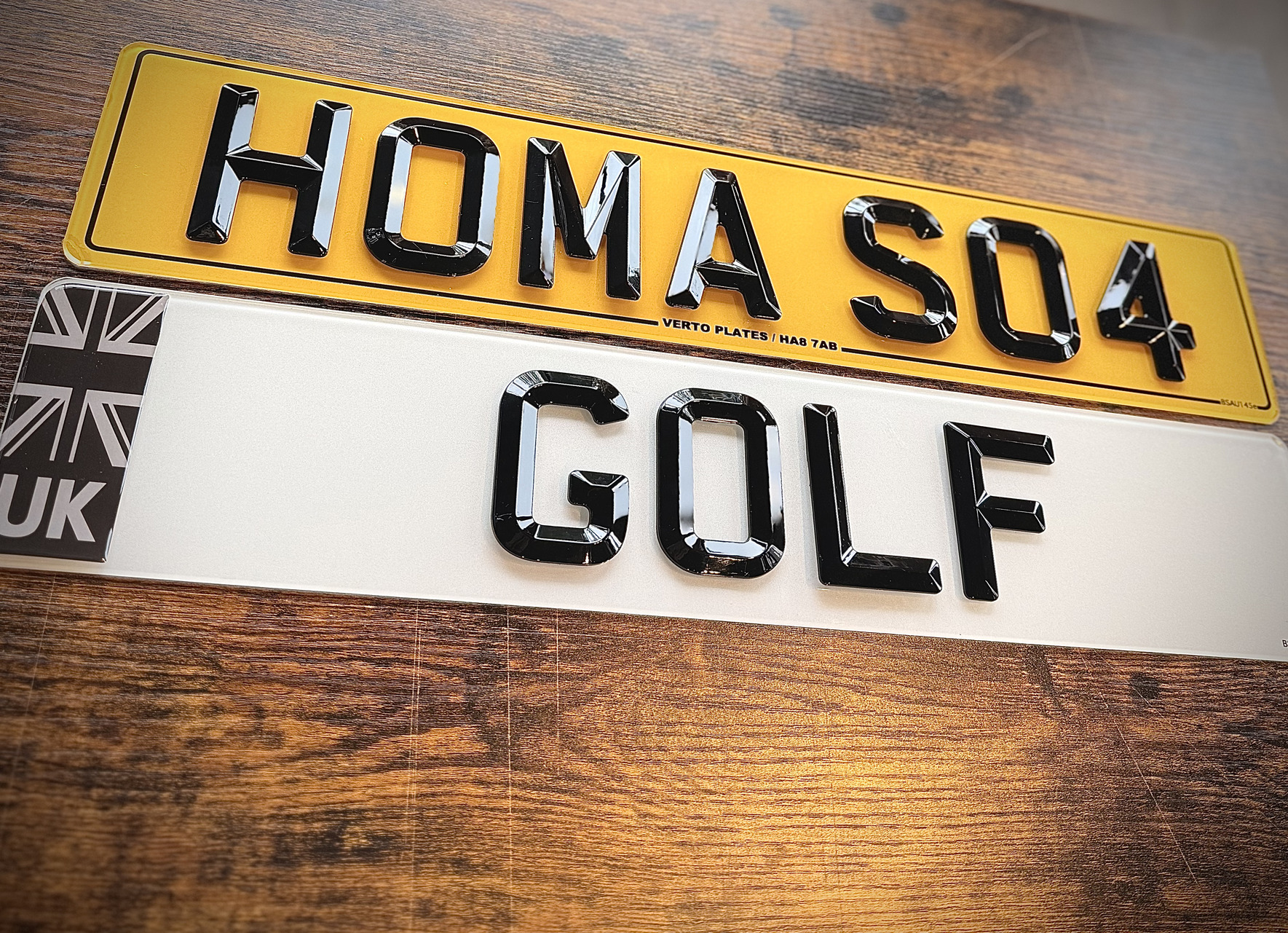 4d retro number plates